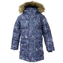 Куртка-пуховик зимняя для мальчика Huppa LUCAS, цвет navy pattern 73286 - 17770055-73286-128