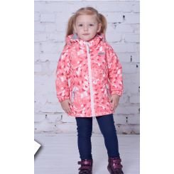 Демисезонная куртка-парка для девочки Joiks avg-130, цвет розовый