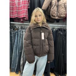 Підліткова куртка холодна осінь-єврозима для дівчат Gobolina Baby 1226, колір коричневий