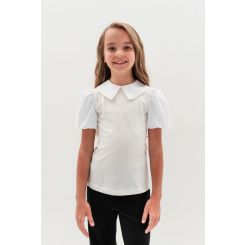 Шкільна блуза з коротким рукавом Suzie Енджі BL030-Y4F23, колір молочний - BL030-Y4F23