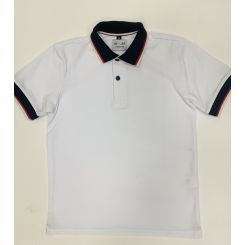 Шкільне поло для хлопців з коротким рукавом Ingvar 52, колір білий - white 52