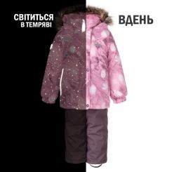 Зимовий дитячий комплект для дівчинки Lenne RUBY 23320, колір 1260 - 23320-1260