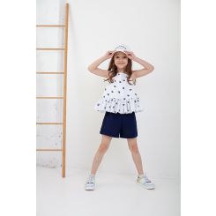 Лляні шорти Wellkids, колір синій - sh-150722