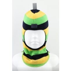 Зимняя шапка-шлем для мальчика Ruddy  2205, цвет полоска