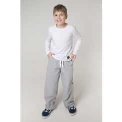 Спортивні дитячі штани Smil Barrel Uni, колір сірий меланж