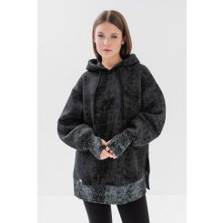 Утеплене худі Suzie Джинджер SW155-Y4F17, колір чорний - SW155-Y4F17