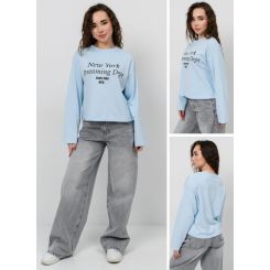 Лонгслів для дівчат Suzie Сільва SW206-Y6F23.2, колір блакитний