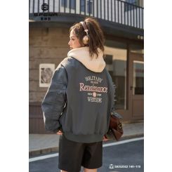 Демісезона куртка-бомбер для дівчат Gobolina Baby 8252552, колір сірий