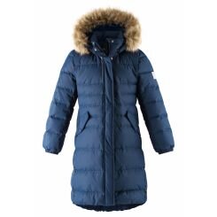 Зимнее пуховое пальто для девочки Reima Satu 531488, цвет 6980