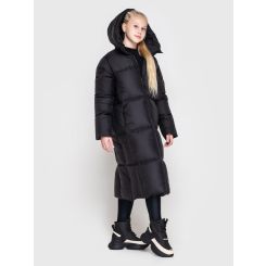 Зимове пальто для дівчат Cvetkov Паула, колір чорний - zi-153246