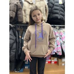 Утеплене худі A`M 23050, колір коричневий - 23050