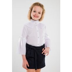 Школьная блузка для девочки Suzie Бэль, цвет молочный - БЛ-74009
