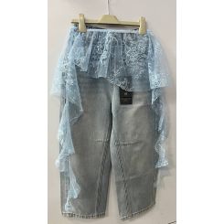 Мережевна спідничка Arisweet, колір блакитний - iu-159449