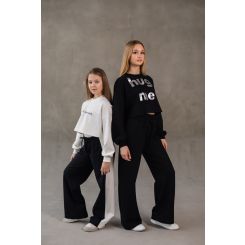 Трикотажний костюм для дівчат Filatova, колір чорний - 469/467