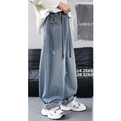 Джинси-унісекс з весняної колекції Gobolina Baby B2601/26301, колір блакитний