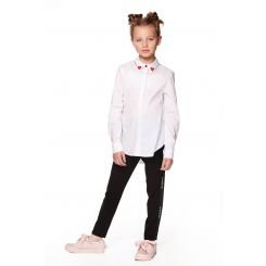 Школьная рубашка для девочки Lukas 8234, цвет белый - 8234