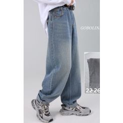 Джинси-унісекс з весняної колекції Gobolina Baby А2601, колір блакитний