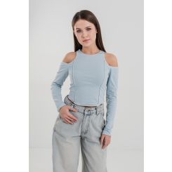 Лонгслів для дівчат Suzie Ніса SW136-Y5F23, колір блакитний - SW136-Y5F23