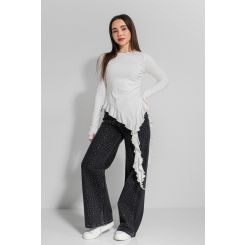 Лонгслів для дівчат Suzie Ніколь SW203-Y6F23, колір молочний