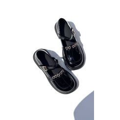 Шкільні туфлі Evie shoes,  колір чорний лак - sh-159801