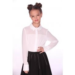 Блузка  для девочки Lukas 0209, цвет белый - 0209