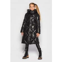 Зимнее пальто для девочки Cvetkov Эвелина, цвет черный - 000015618