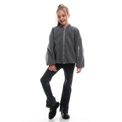 Куртка-бомбер для дівчат Suzie Калена CT007-Y4F06, колір сірий - CT007-Y4F06