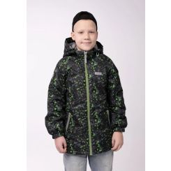 Демісезонна куртка-парка для хлопців Joiks ESP-15, колір чорно-зелений