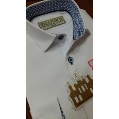 Школьная рубашка для мальчика Kniazhych 2000/K1237, цвет белый