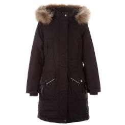 Зимова куртка-парка для дівчат Huppa MONA 2 12200230, колір чорний 00009 - 12200230-00009