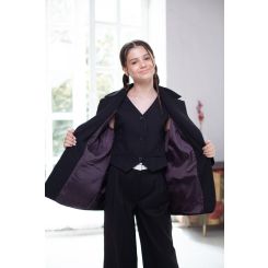 Шкільний жилет для дівчат Wellkids, колір чорний - sh-152278
