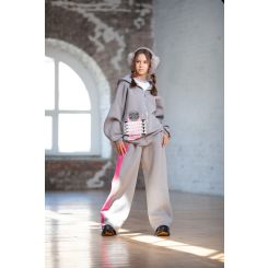 Теплий спортивний костюм Wellkids US, колір сірий - ko-153447