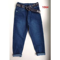 Демісезоні джинси для хлопців Altun Kids 1064, колір темно-синій - 1064
