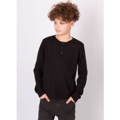 Лонгслів для хлопців Mevis 5648-03, колір чорний - 5648-03