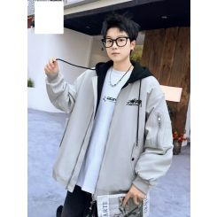 Демісезона куртка-бомбер Gobolina Baby 65840, колір сірий