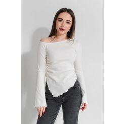 Лонгслів для дівчат Suzie Авірія SW202-Y5F22, колір молочний