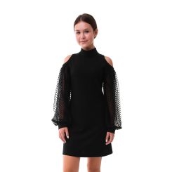Трикотажна сукня Suzie Гарді, колір чорний - DR067-Y3F22