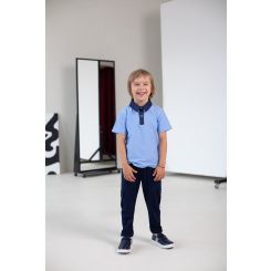 Шкільні трикотажні брюки для хлопців Wellkids, колір синій - sh-152011