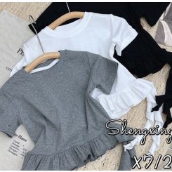 Літня футболка для дівчат Gobolina Baby 7125, колір молочний