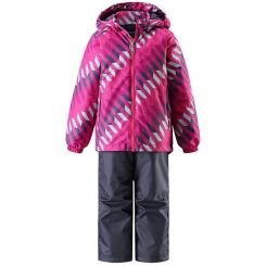 Комплект демисезонный утепленный, куртка, брюки на подтяжках для девочки Lassie by Reima  723703R, цвет 4861