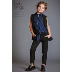 Школьная блузка для девочки Baby Angel 1121, цвет синий - 1121