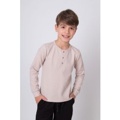 Лонгслів для хлопців Mevis 5648-05, колір бежевий