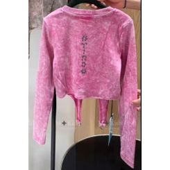 Лонгслів-корсет A`M S01, колір рожевий