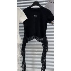 Підліткова футболка для дівчат Gobolina Baby XS116, колір чорний