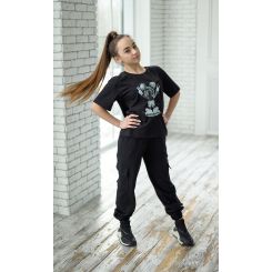 Трикотажні штани-карго джогери Filatova, колір чорний - 428
