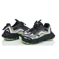 Кросівки дитячі Apawwa N628, колір чорно-зелений