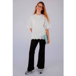 Футболка для дівчат Tetto Kids 1158, колір молочний