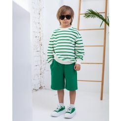 Літній трикотажний костюм для хлопців Wellkids Смужка - fu-150785