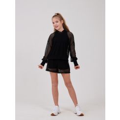 Літній трикотажний костюм з євросітки Smil 113324, колір чорний