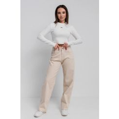 Джинси-баггі для дівчат Suzie Джен LP187-Y6F05, колір бежевий